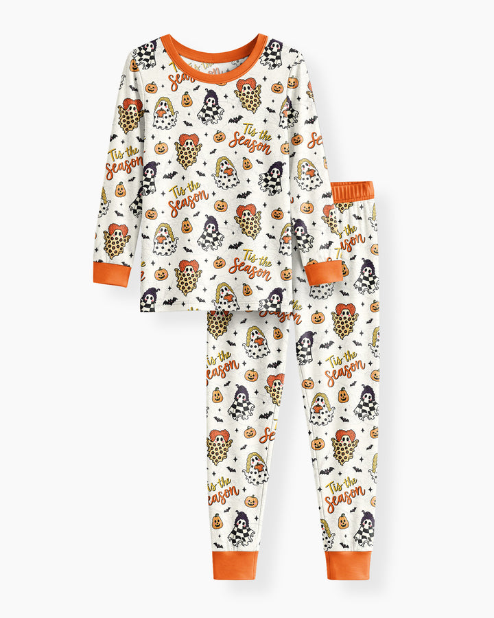 Little Boo Tis The Season Bamboo Two Piece Long Sleeve Pajama Set