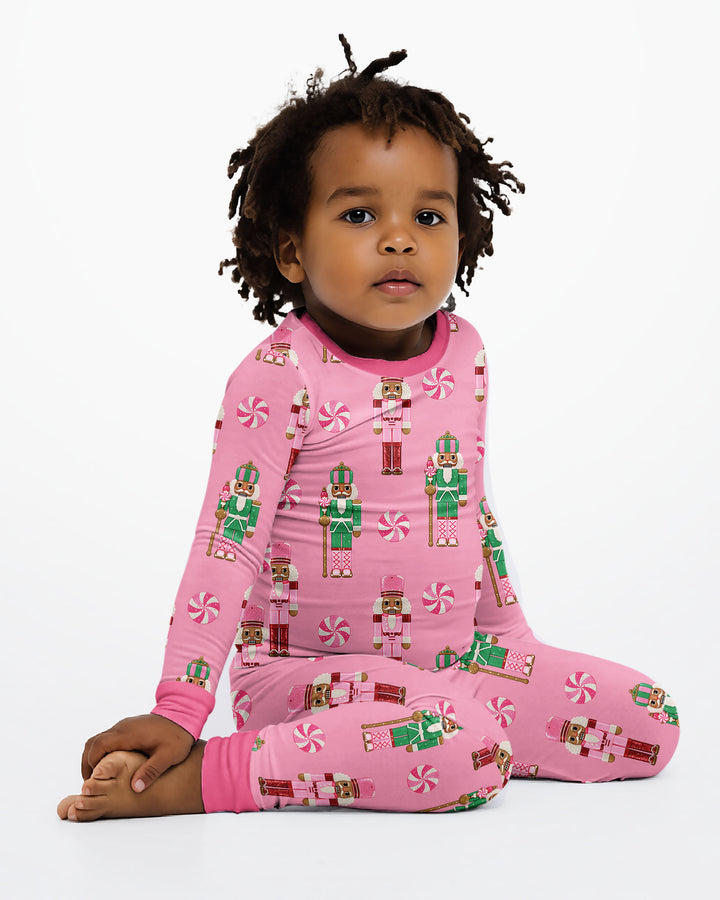 Pink Nutcracker Dreams Bamboo Two Piece Long Sleeve Pajama Set