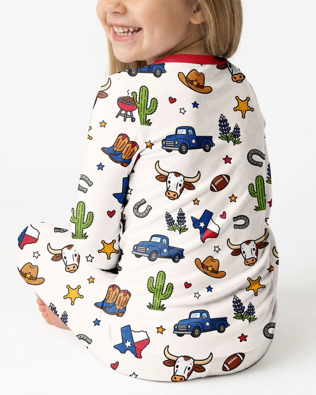 Someone in Ohio Loves Me Bamboo Two Piece Long Sleeve Pajama Set