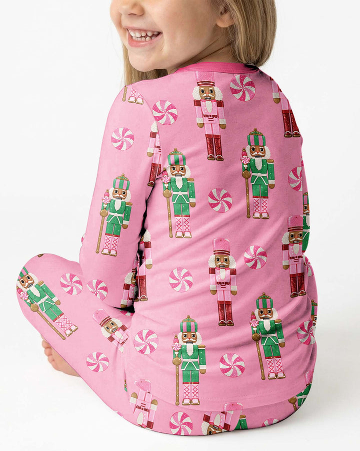 Pink Nutcracker Dreams Bamboo Two Piece Long Sleeve Pajama Set