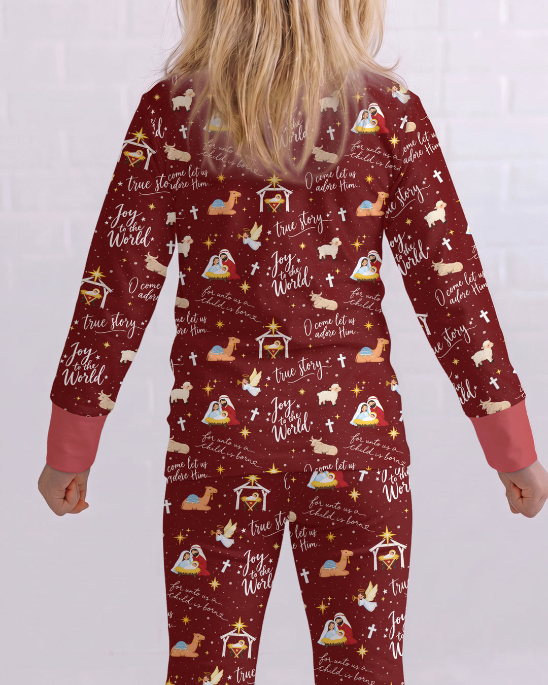 Joy To The World Bamboo Two Piece Long Sleeve Pajama Set