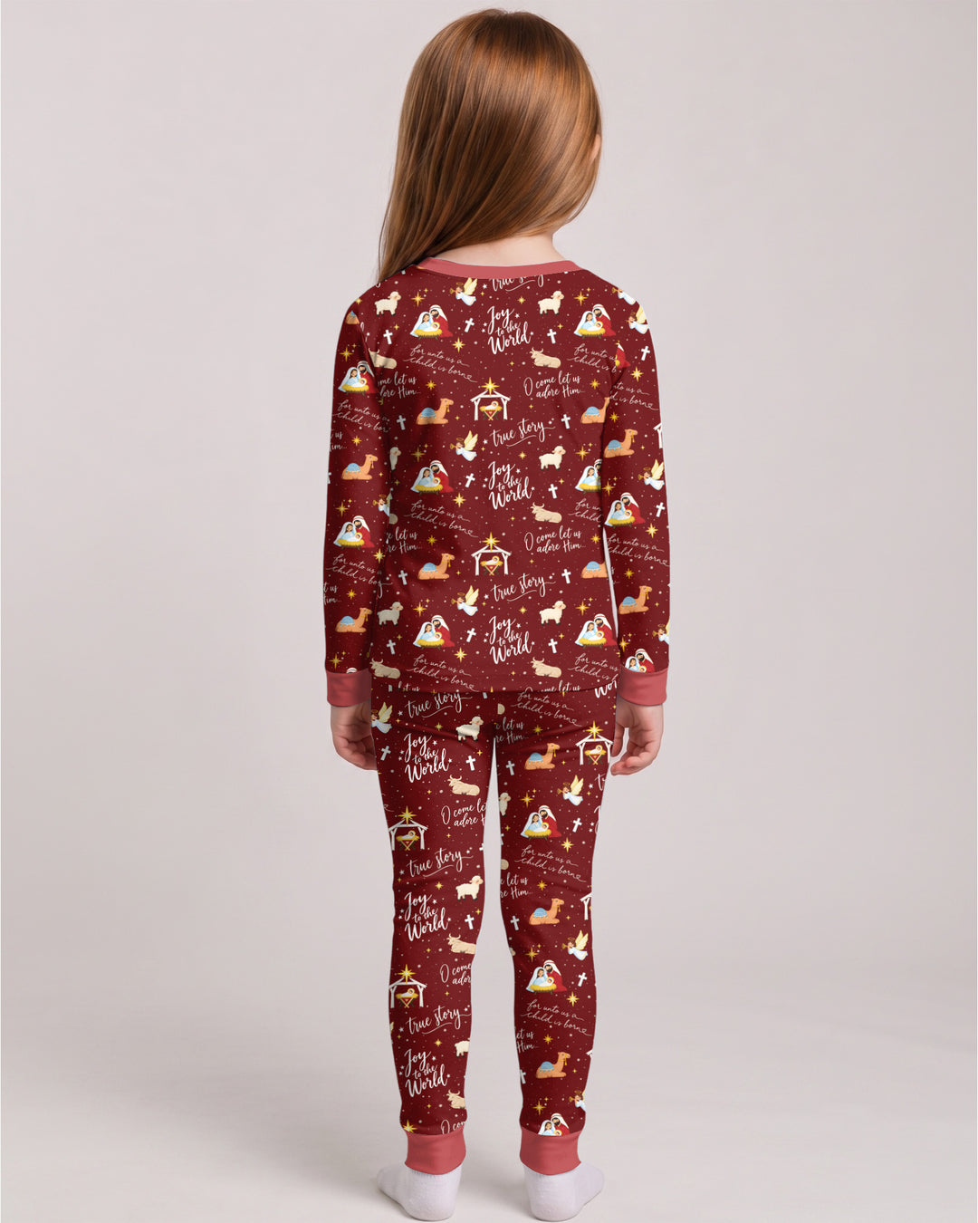 Joy To The World Bamboo Two Piece Long Sleeve Pajama Set