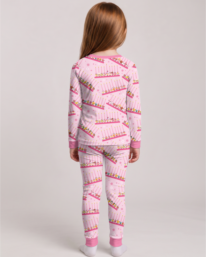 Hanukkah Cozy Night Bamboo Two Piece Long Sleeve Pajama Set