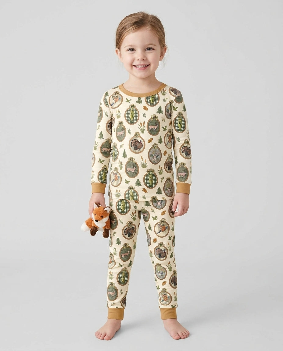 Hunting Season Bamboo Two Piece Long Sleeve Pajama Set