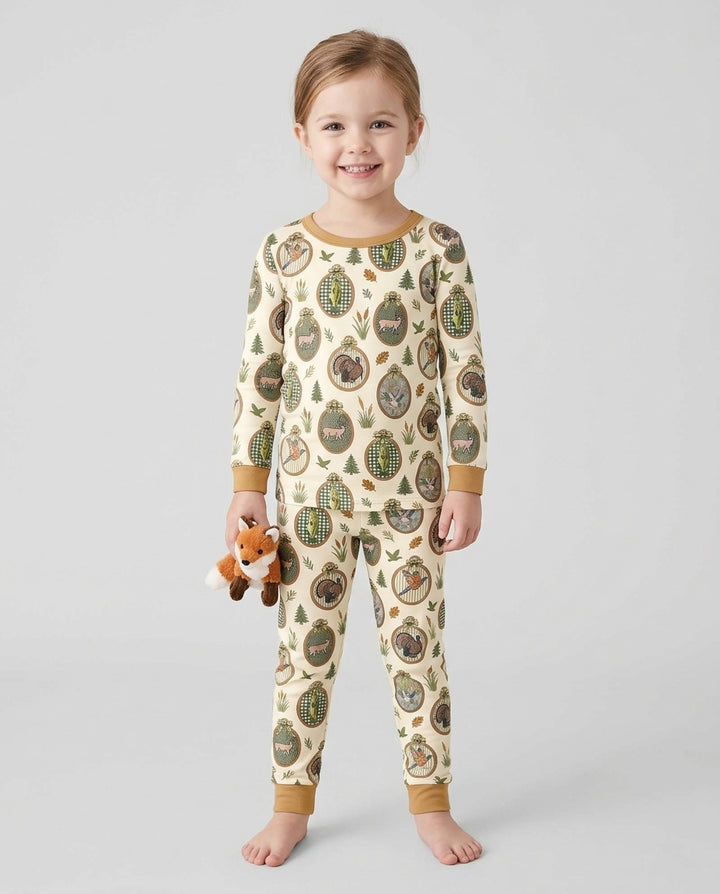 Hunting Season Bamboo Two Piece Long Sleeve Pajama Set