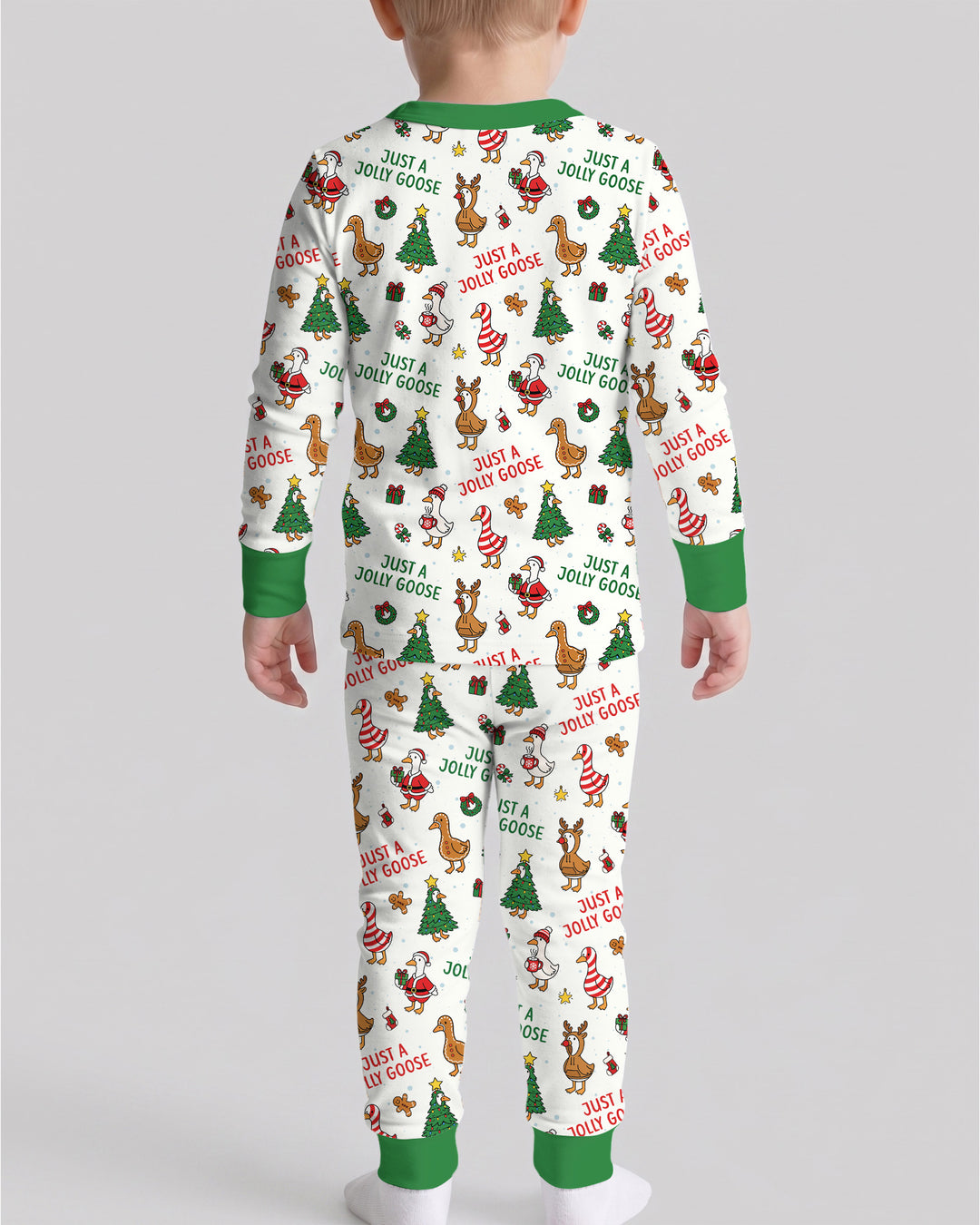 Just A Jolly Goose Bamboo Two Piece Long Sleeve Pajama Set