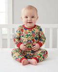 Vintage Ornament Magic Bamboo Two Piece Long Sleeve Pajama Set