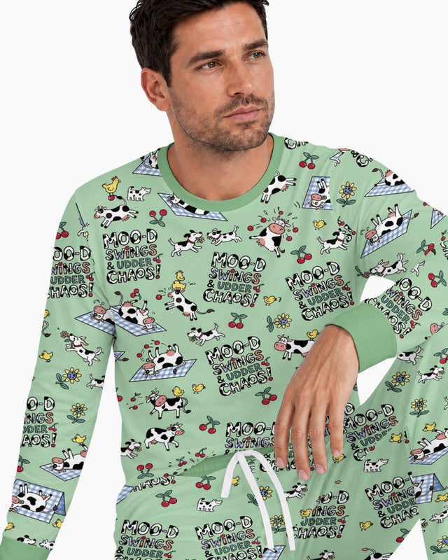 The Udderly Secret Journal Bamboo Men Pajama Set