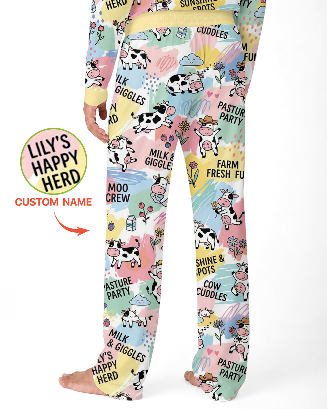 Custom Name Can’t Keep Us In The Barn Bamboo Men Pajama Set