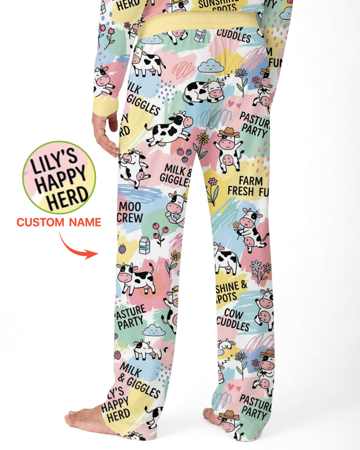 Custom Name Can’t Keep Us In The Barn Bamboo Men Pajama Set