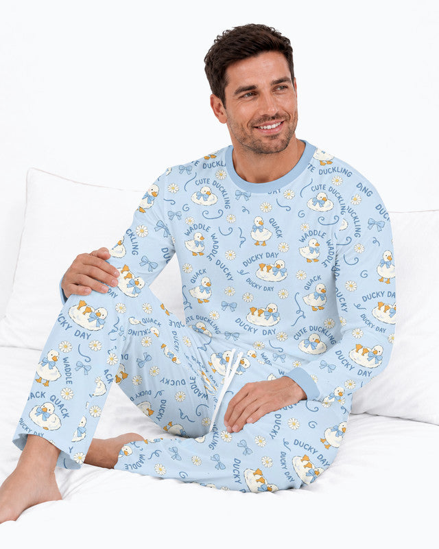 Happy Ducky Day Bamboo Men Pajama Set