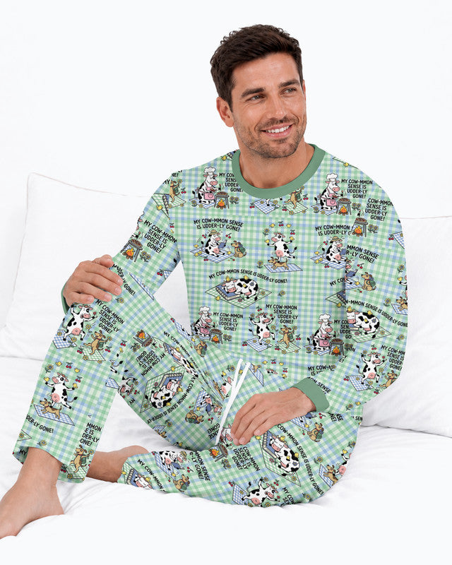Common Sense Is Udderly Gone Bamboo Men Pajama Set