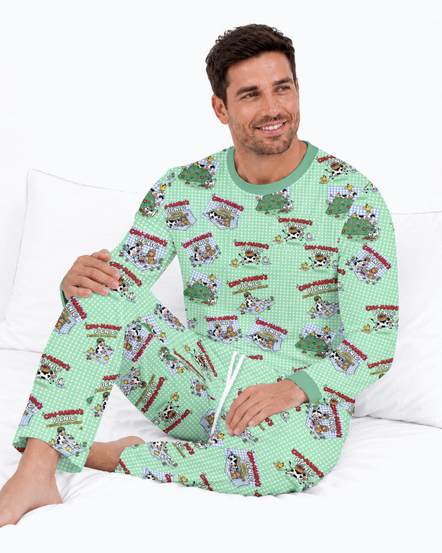Mission Im-moo-sible Bamboo Men Pajama Set