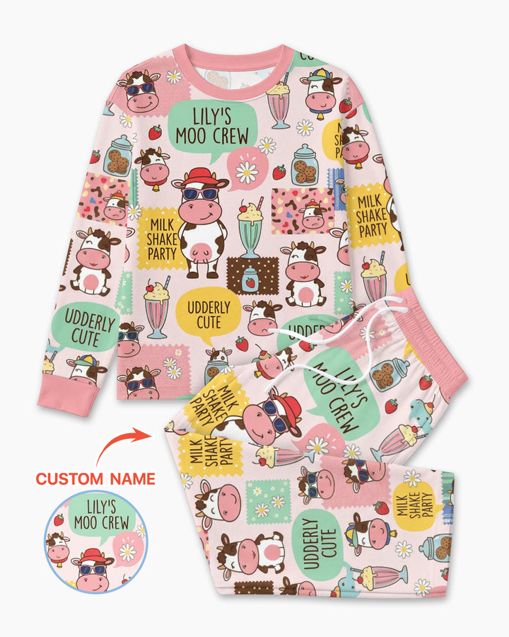 Custom Name The Milkshake Secret Society Bamboo Men Pajama Set