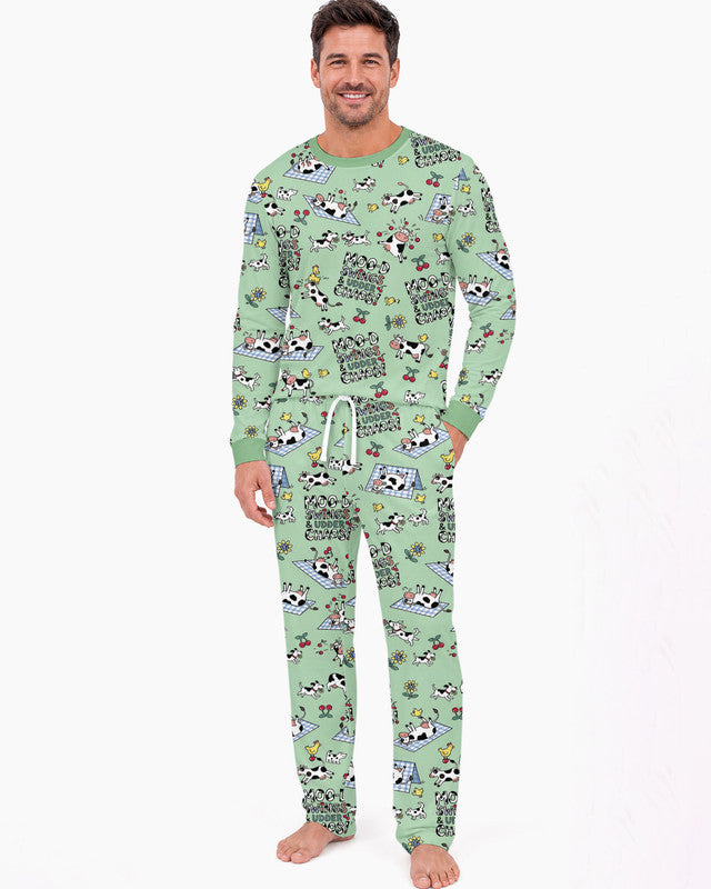 The Udderly Secret Journal Bamboo Men Pajama Set