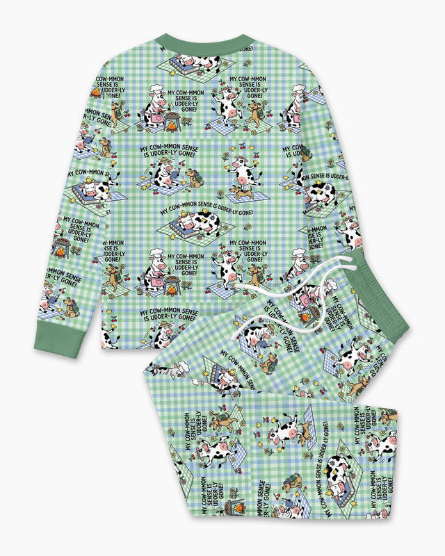 Common Sense Is Udderly Gone Bamboo Men Pajama Set