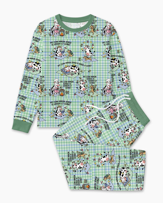 Common Sense Is Udderly Gone Bamboo Men Pajama Set