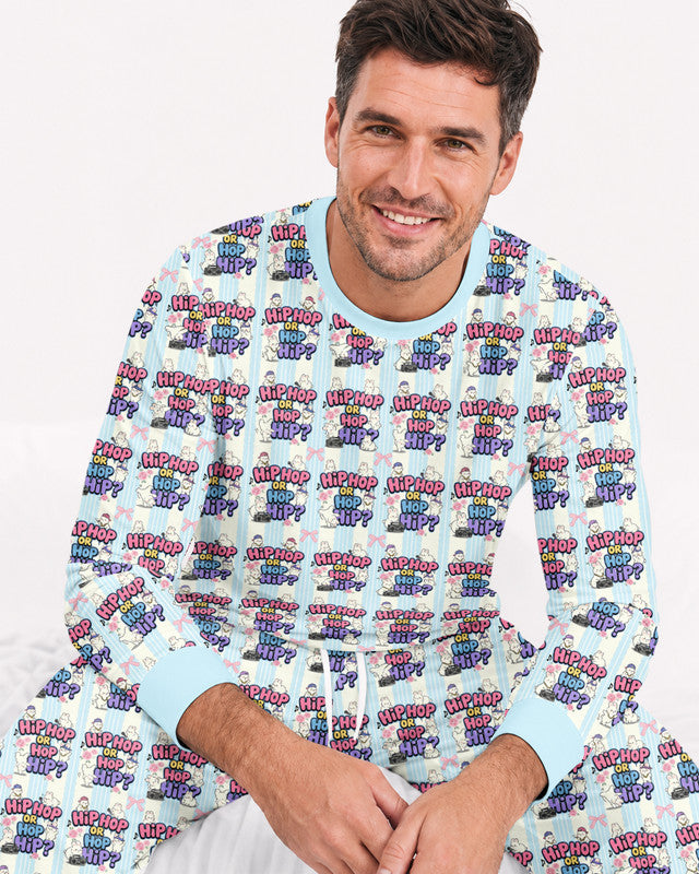 Boombox Bunny Bamboo Men Pajama Set