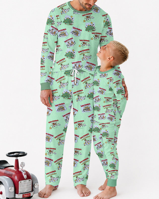 Mission Im-moo-sible Bamboo Men Pajama Set