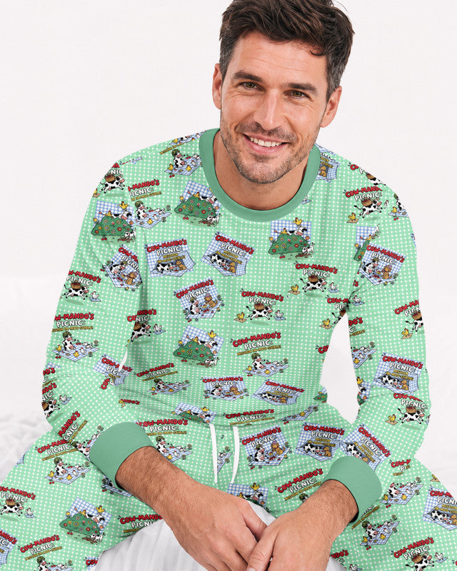 Mission Im-moo-sible Bamboo Men Pajama Set