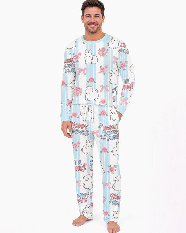 Hoppy Friends Bamboo Men Pajama Set