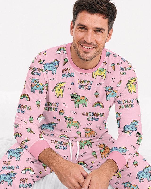 Not Your Ordinary Cow Bamboo Men Pajama Set