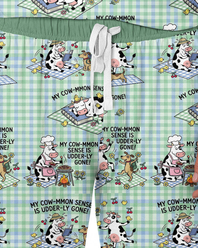 Common Sense Is Udderly Gone Bamboo Men Pajama Set