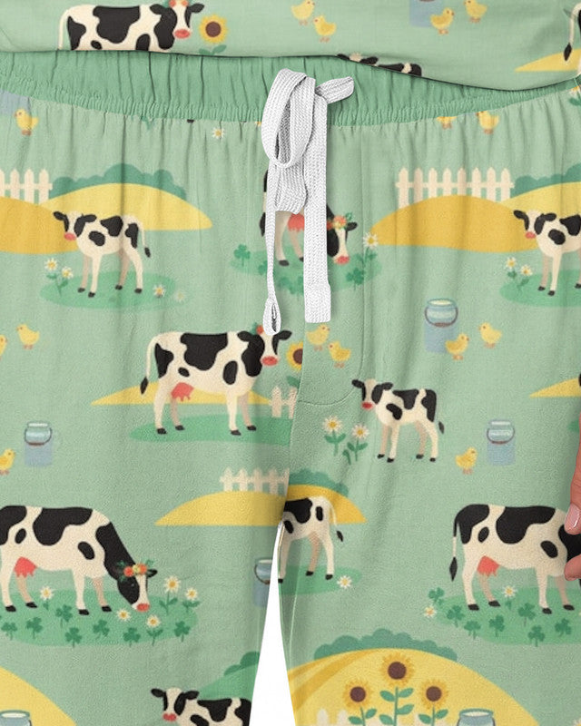 Pasture Sunlit Waltz Bamboo Men Pajama Set