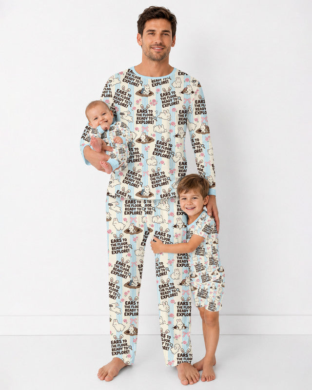Ears To The Floor Bamboo Men Pajama Set