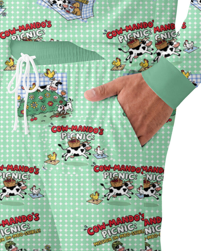 Mission Im-moo-sible Bamboo Men Pajama Set