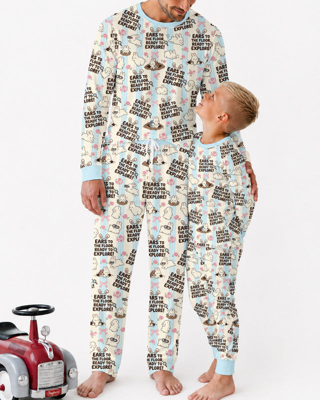 Ears To The Floor Bamboo Men Pajama Set