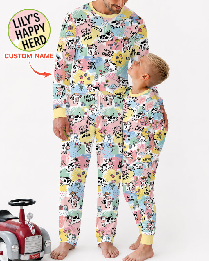 Custom Name Can’t Keep Us In The Barn Bamboo Men Pajama Set