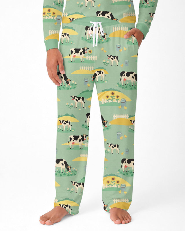 Pasture Sunlit Waltz Bamboo Men Pajama Set