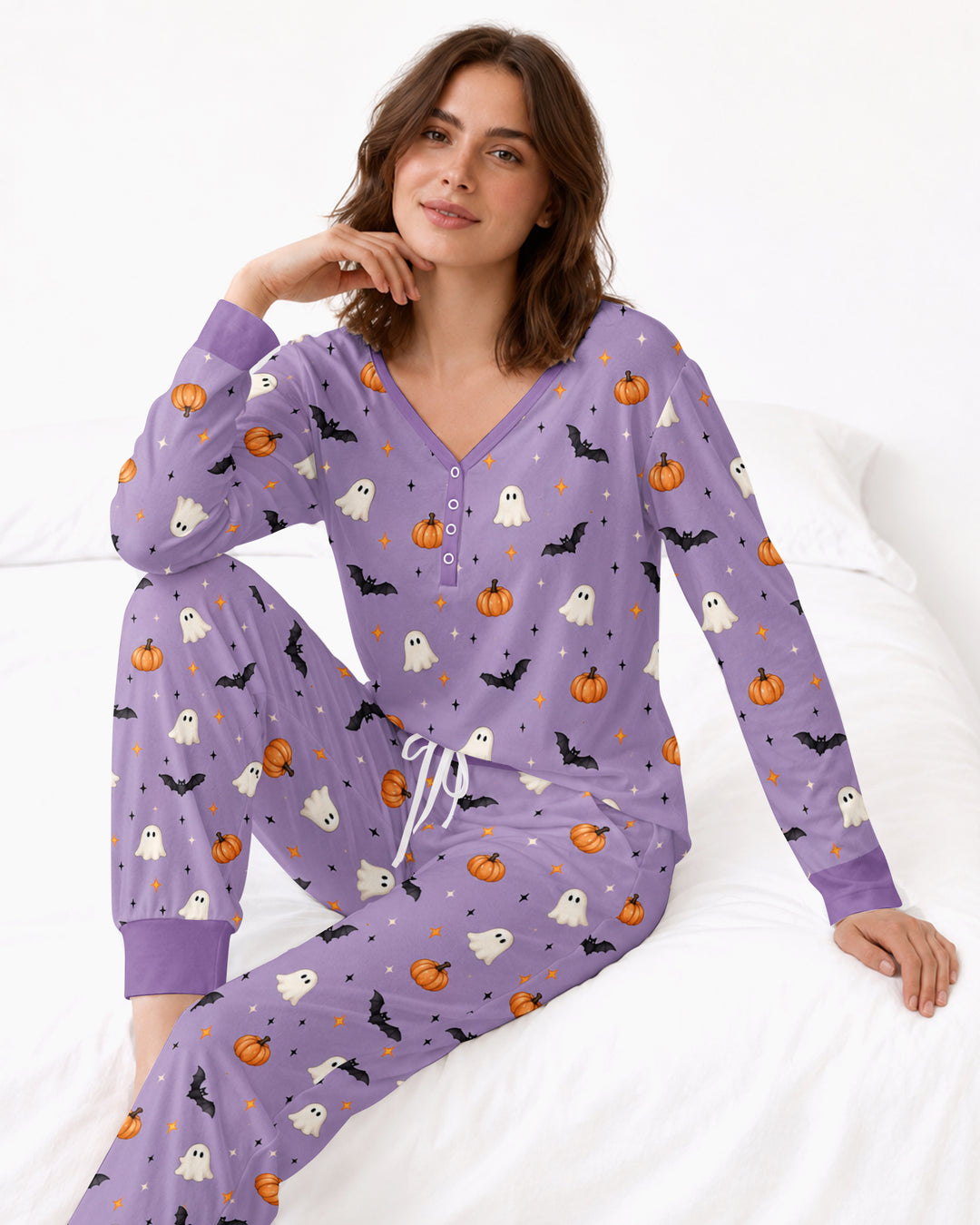 The Purple Flying Circus Bamboo Women Pajama Set