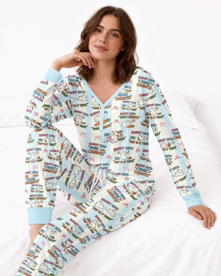 Hop To It Bamboo Women Pajama Set