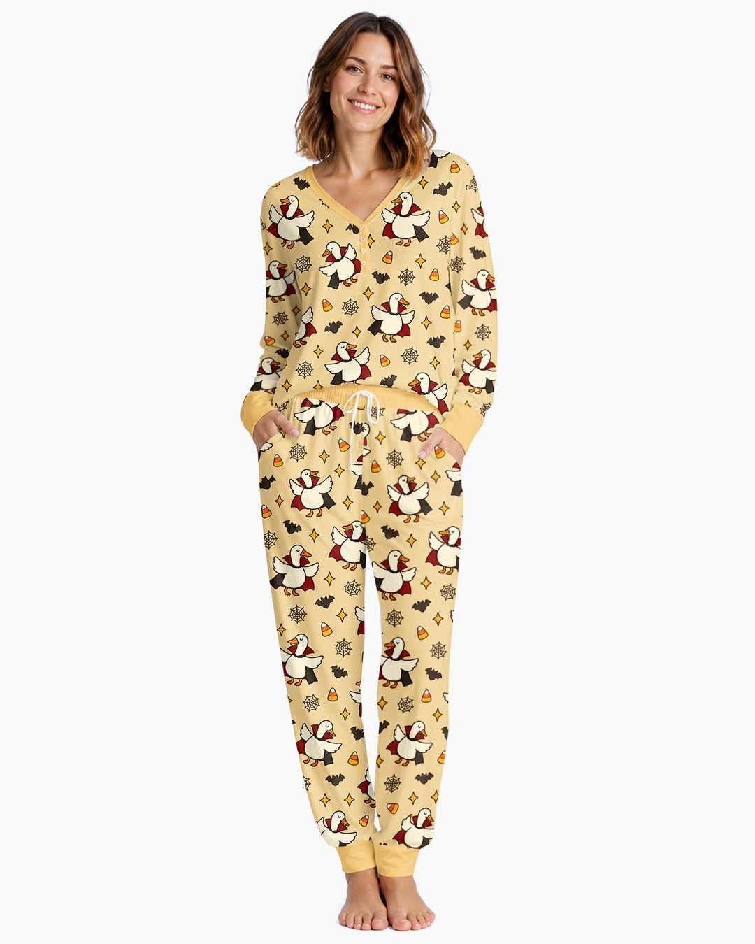 Count Duckula Candy Rush Bamboo Women Pajama Set