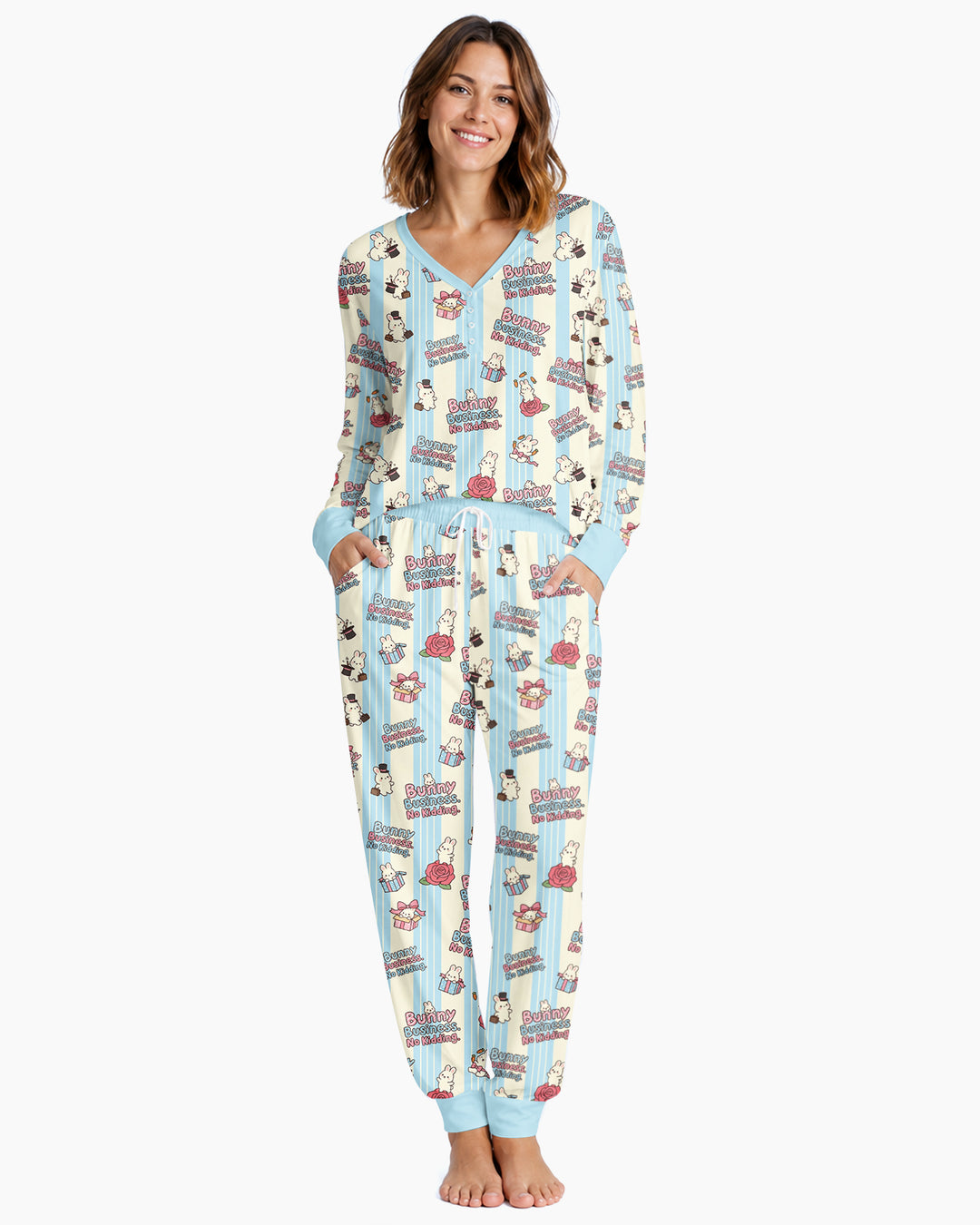 Boss Bunny Bamboo Women Pajama Set