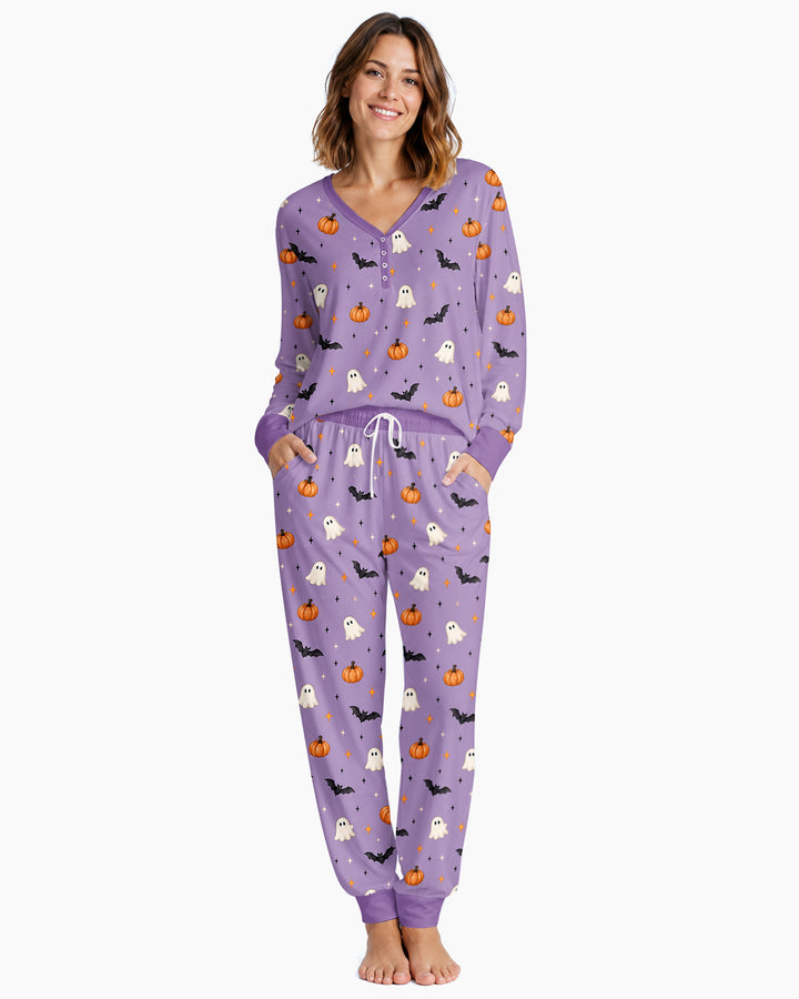 The Purple Flying Circus Bamboo Women Pajama Set