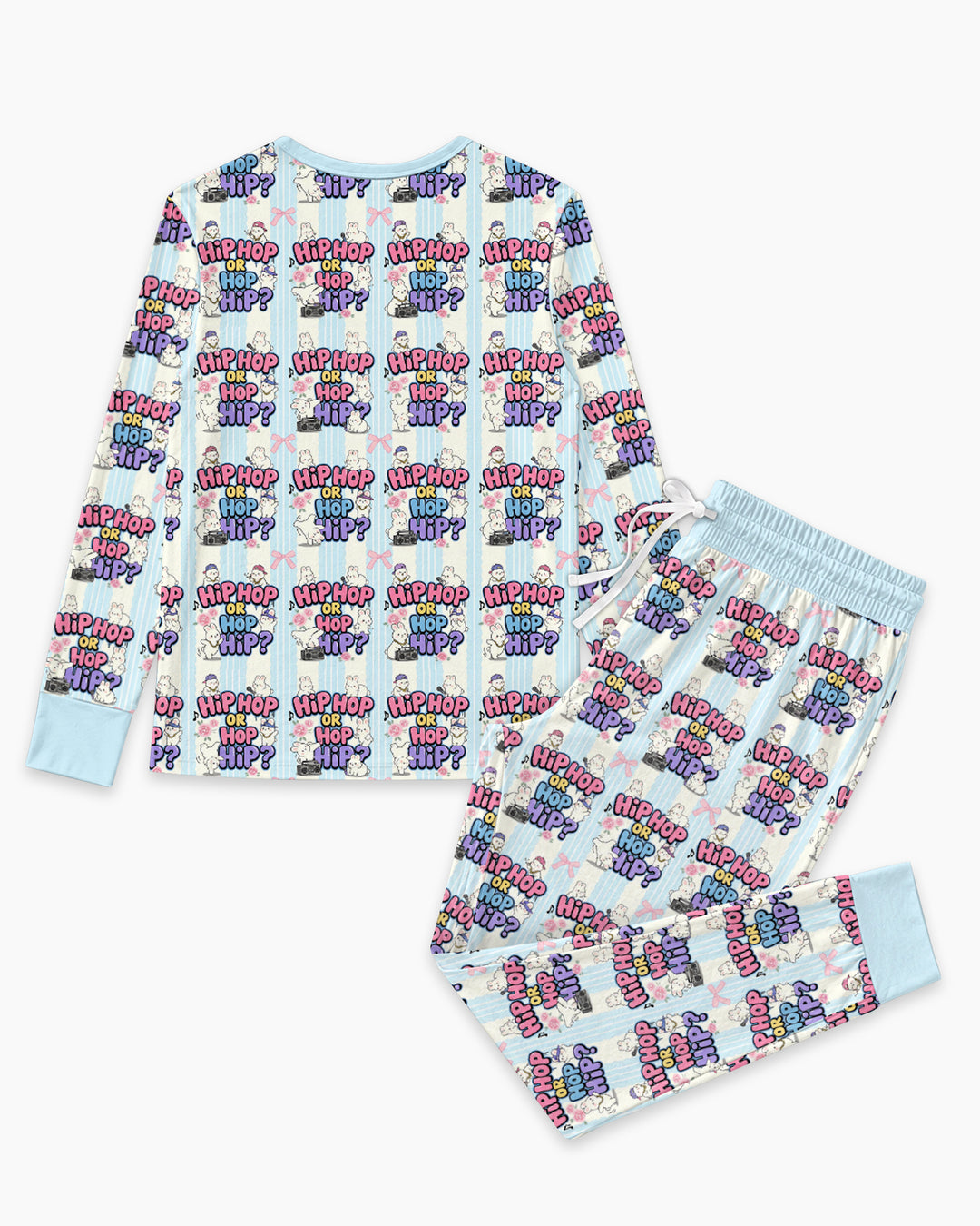 Boombox Bunny Bamboo Women Pajama Set
