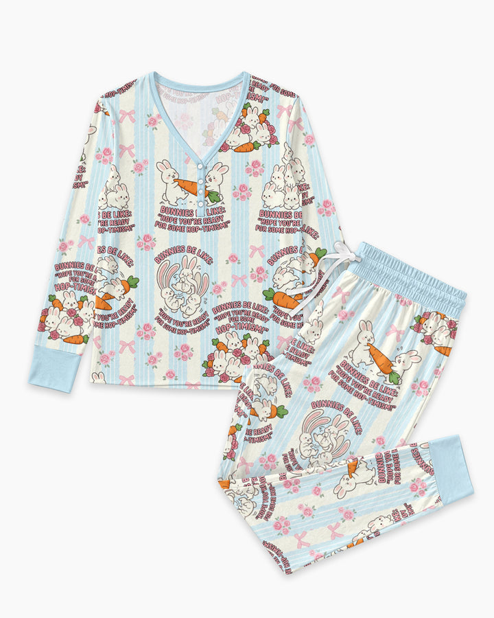 Hop-timism Bamboo Women Pajama Set