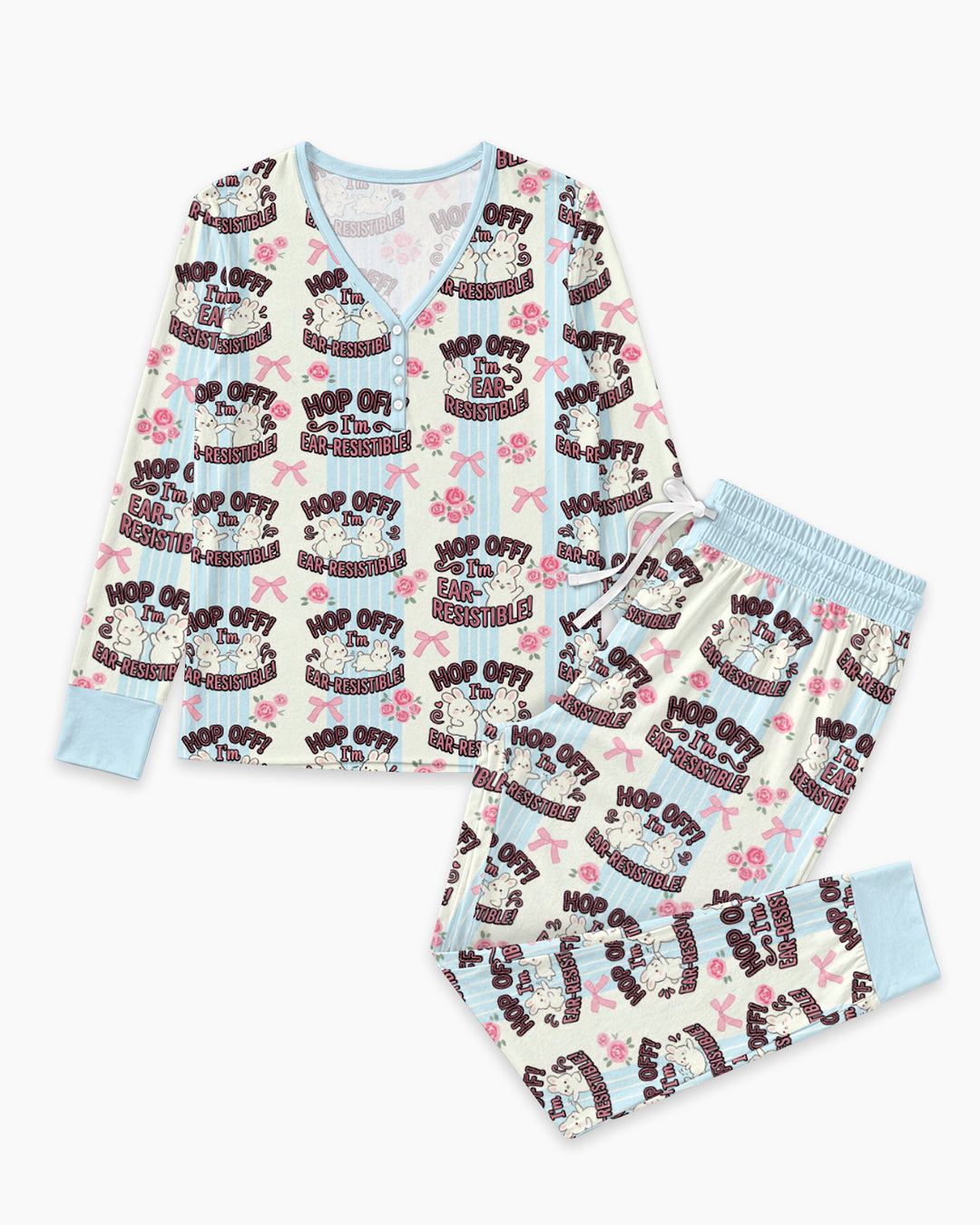 Bunny Besties Bamboo Women Pajama Set