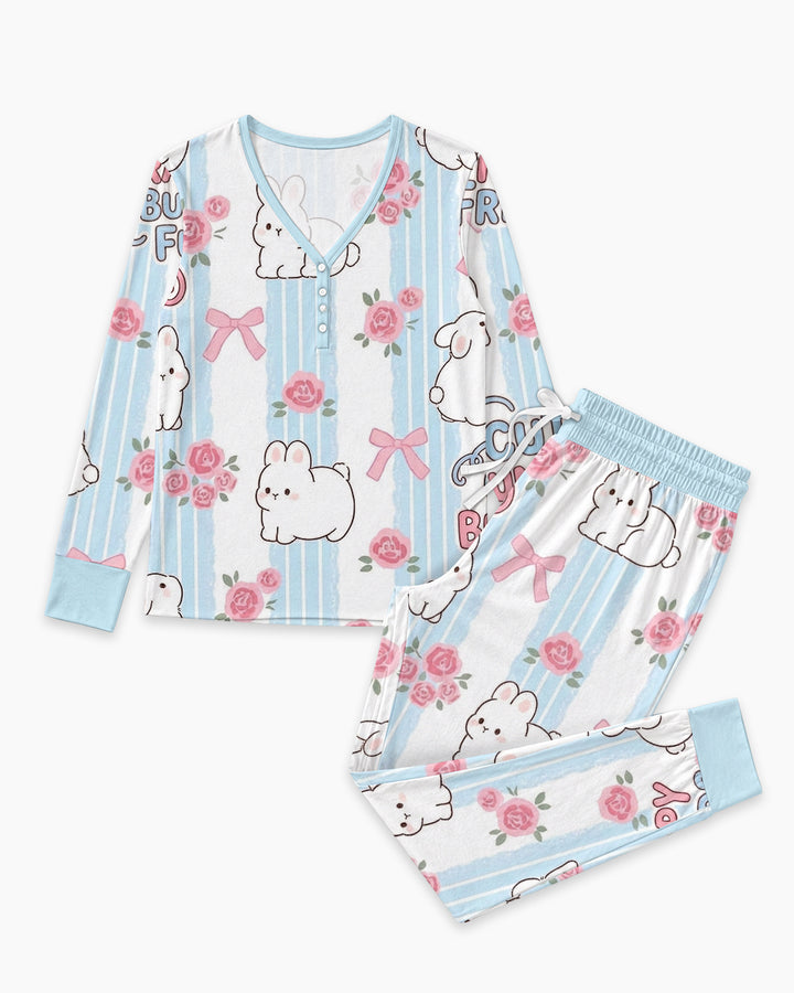 Hoppy Friends Bamboo Women Pajama Set