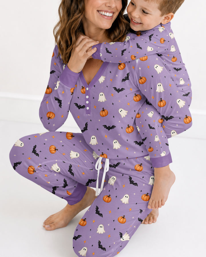The Purple Flying Circus Bamboo Women Pajama Set