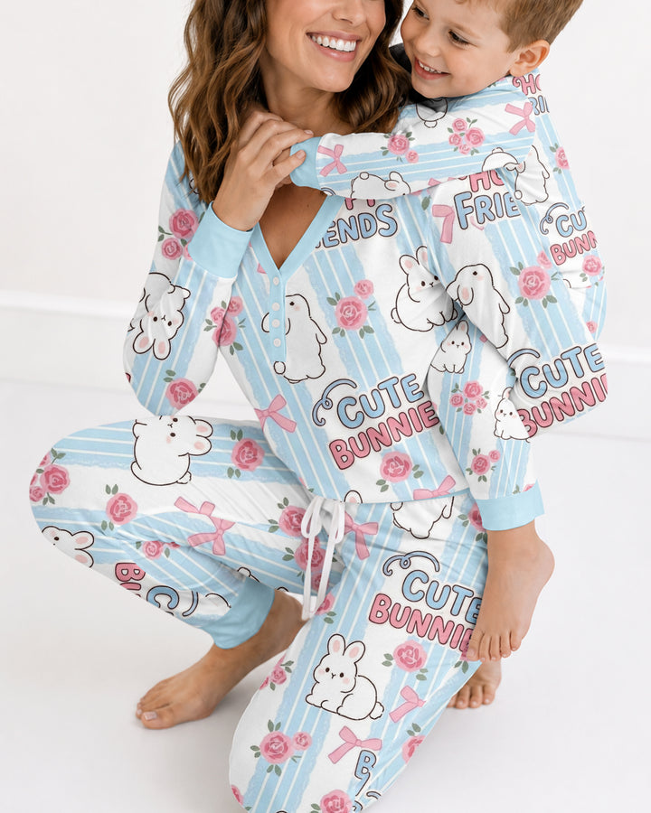 Hoppy Friends Bamboo Women Pajama Set