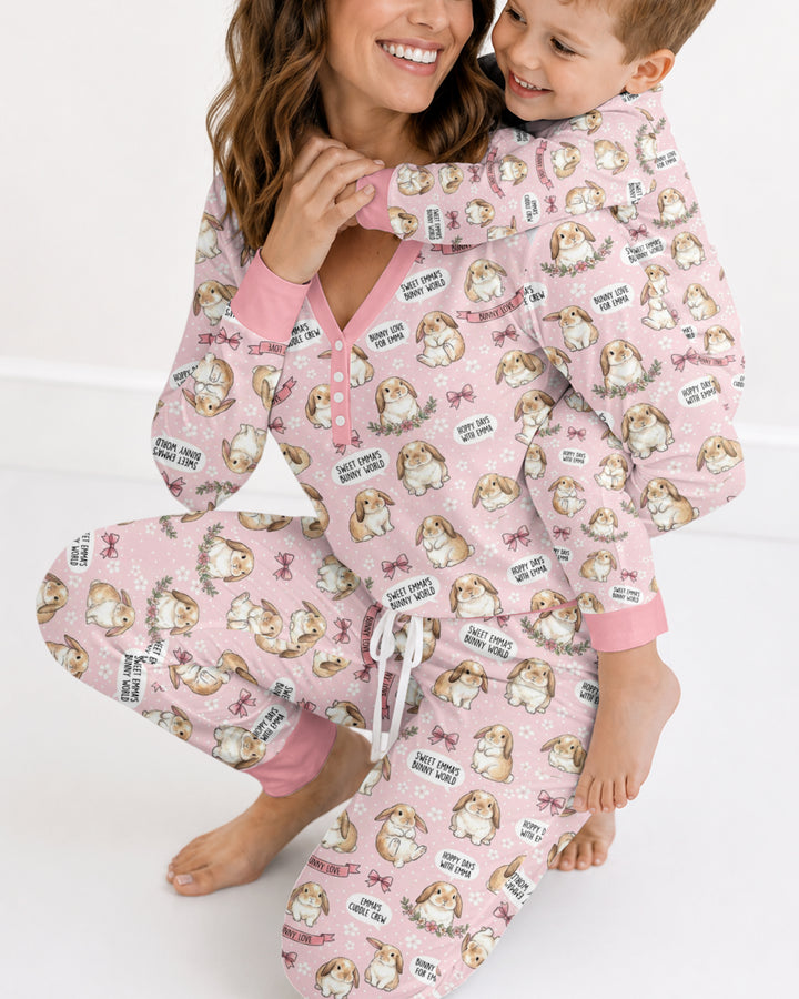 Sweet Bunny Worlds Bamboo Women Pajama Set