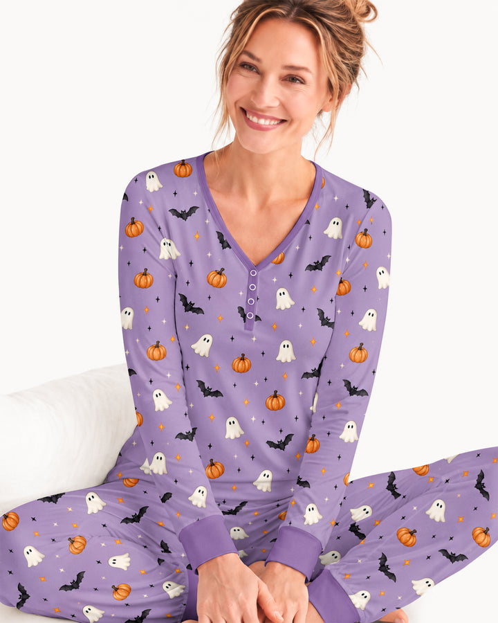 The Purple Flying Circus Bamboo Women Pajama Set
