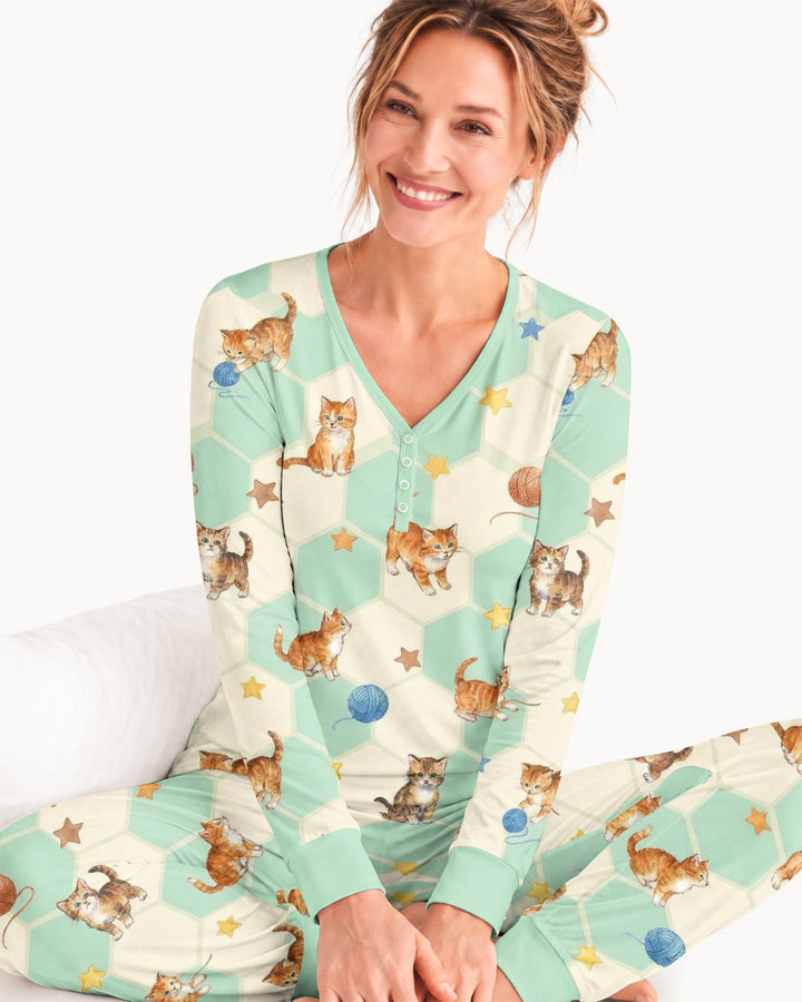 Guess Who Found The Yarn Bamboo Women Pajama Set