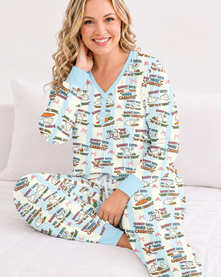 Hop To It Bamboo Women Pajama Set