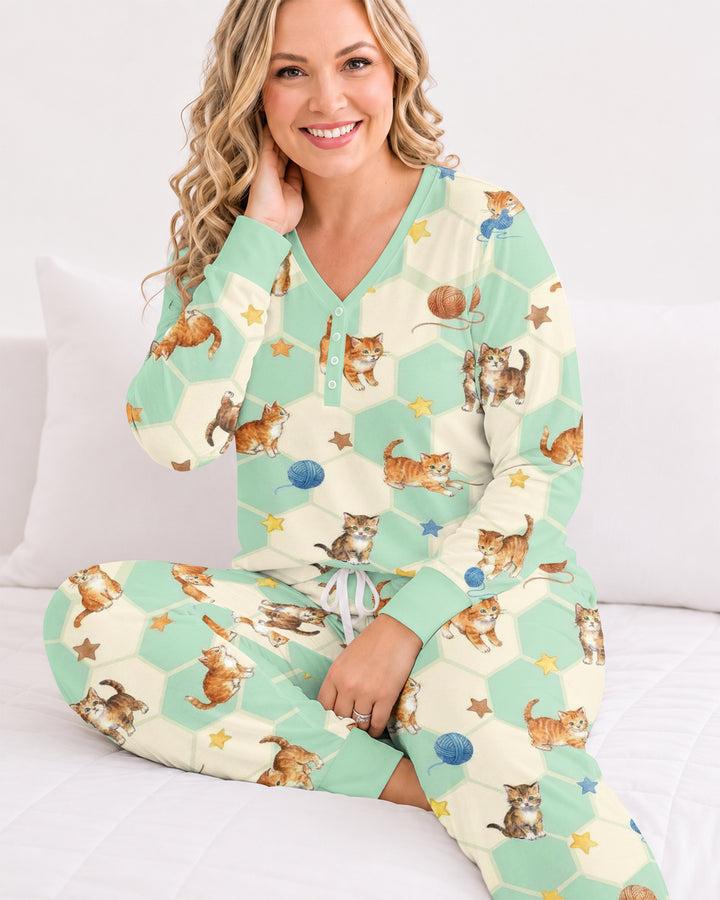 Guess Who Found The Yarn Bamboo Women Pajama Set