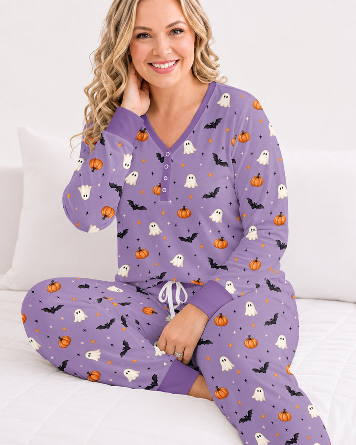 The Purple Flying Circus Bamboo Women Pajama Set